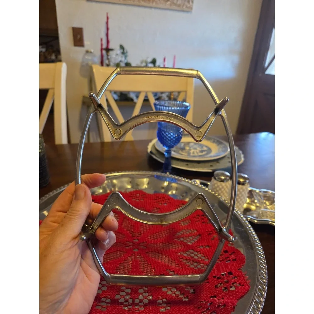 Corningware Metal Casserole Serving Cradles P-11-M-1 Trivet Holder
